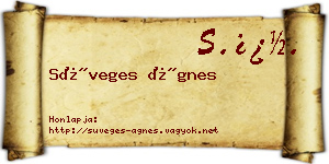 Süveges Ágnes névjegykártya